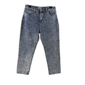 Ceros Womens High-Rise Acid Wash Denim Jeans Size 31 Relaxed Fit